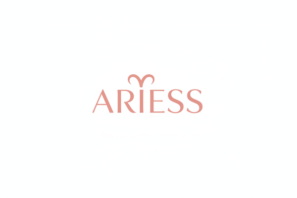 LOGO ARIESS COLORE ROSA SFONDO BIANCO
